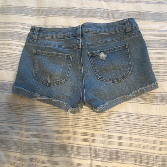 Denim Mini Shorts - Picture 2 of 2